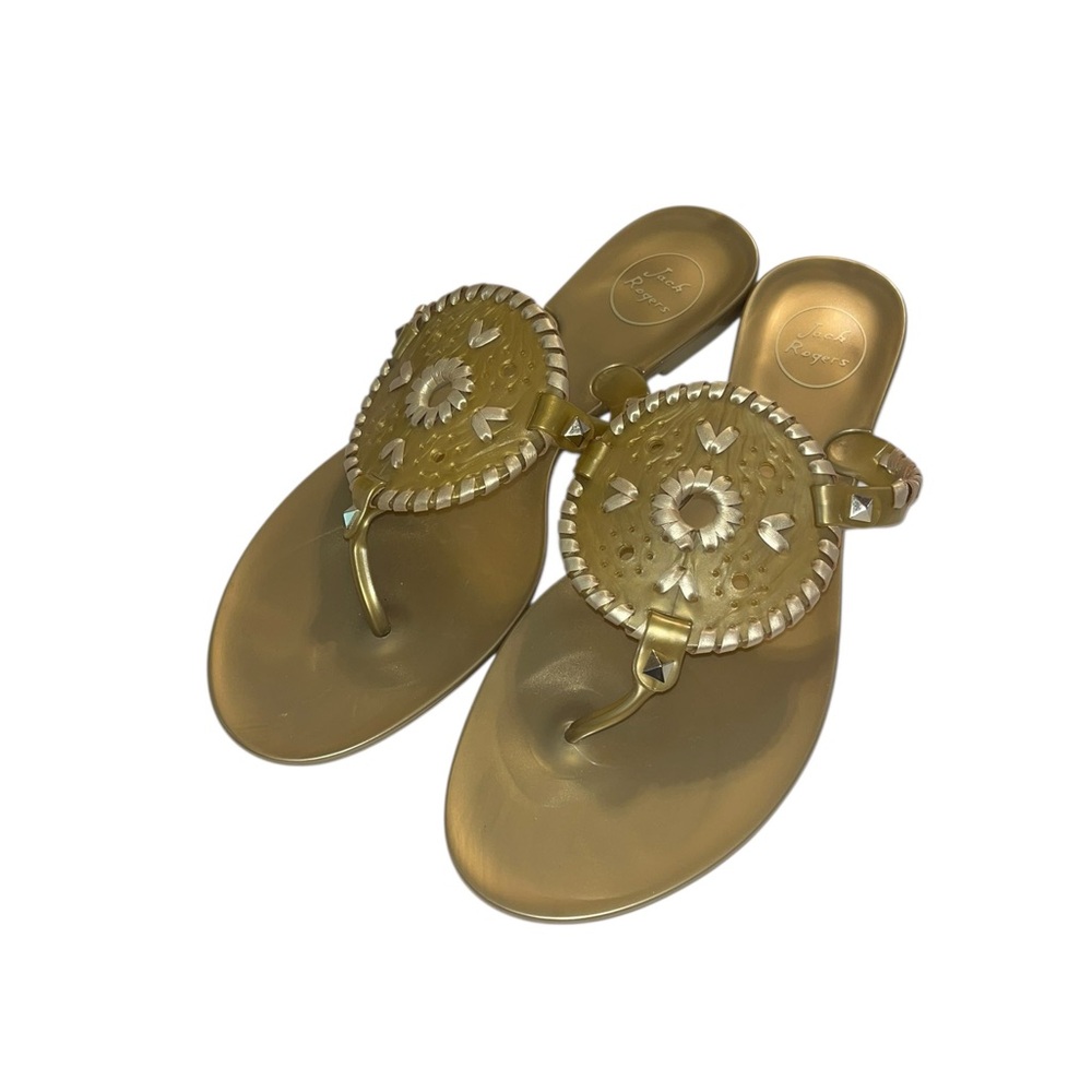 Jack Rogers Georgica Gold Jelly Sandals